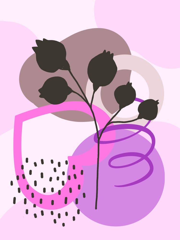 Abstract Floral Painting