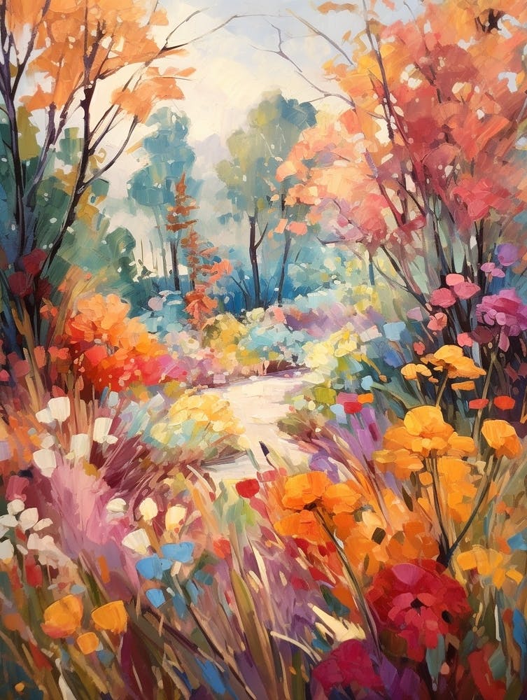 Autumn Gardens Painting Descanso Gardens 1