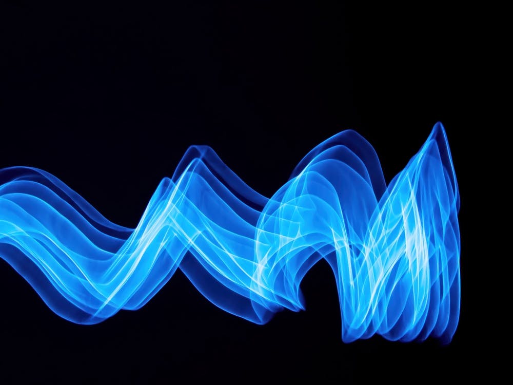 Glowing Abstract Curved Lines 11