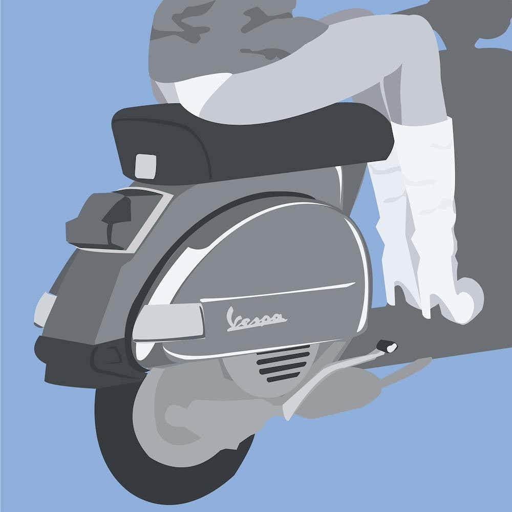 Girl on Vespa