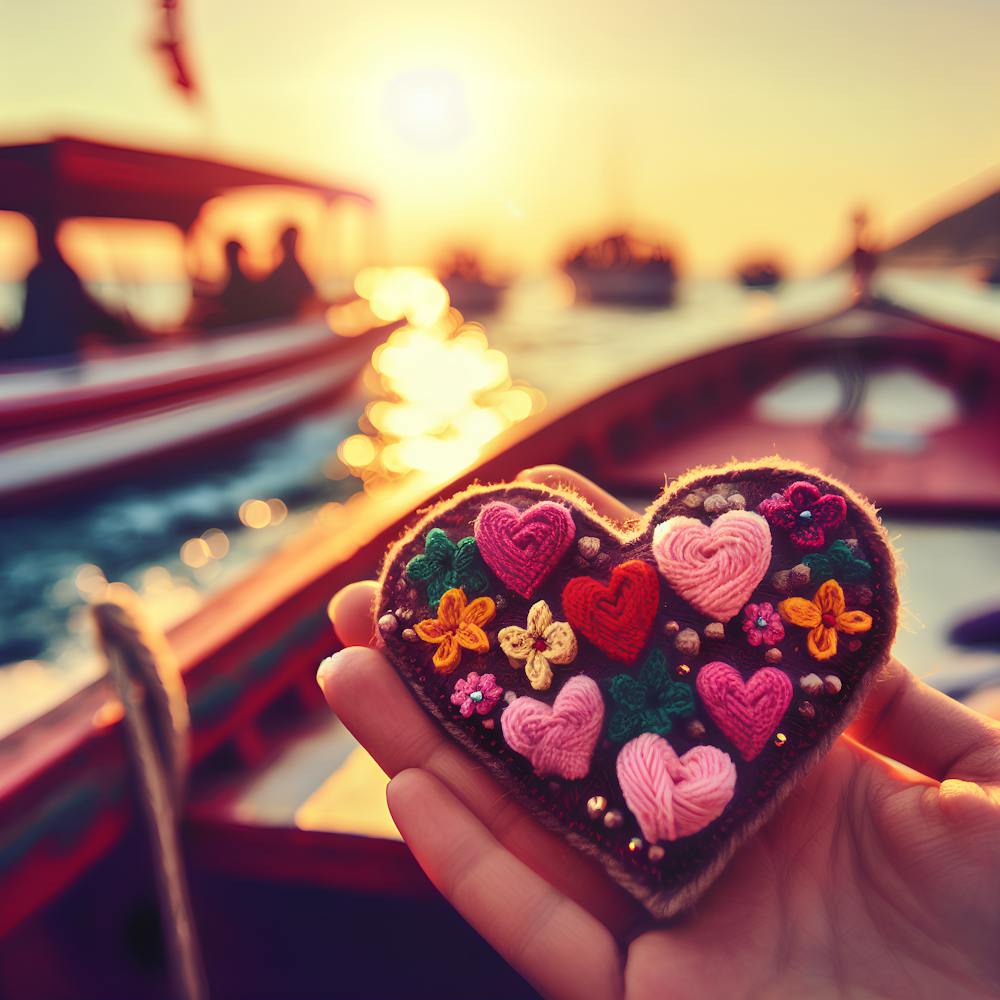 Heart on a boat