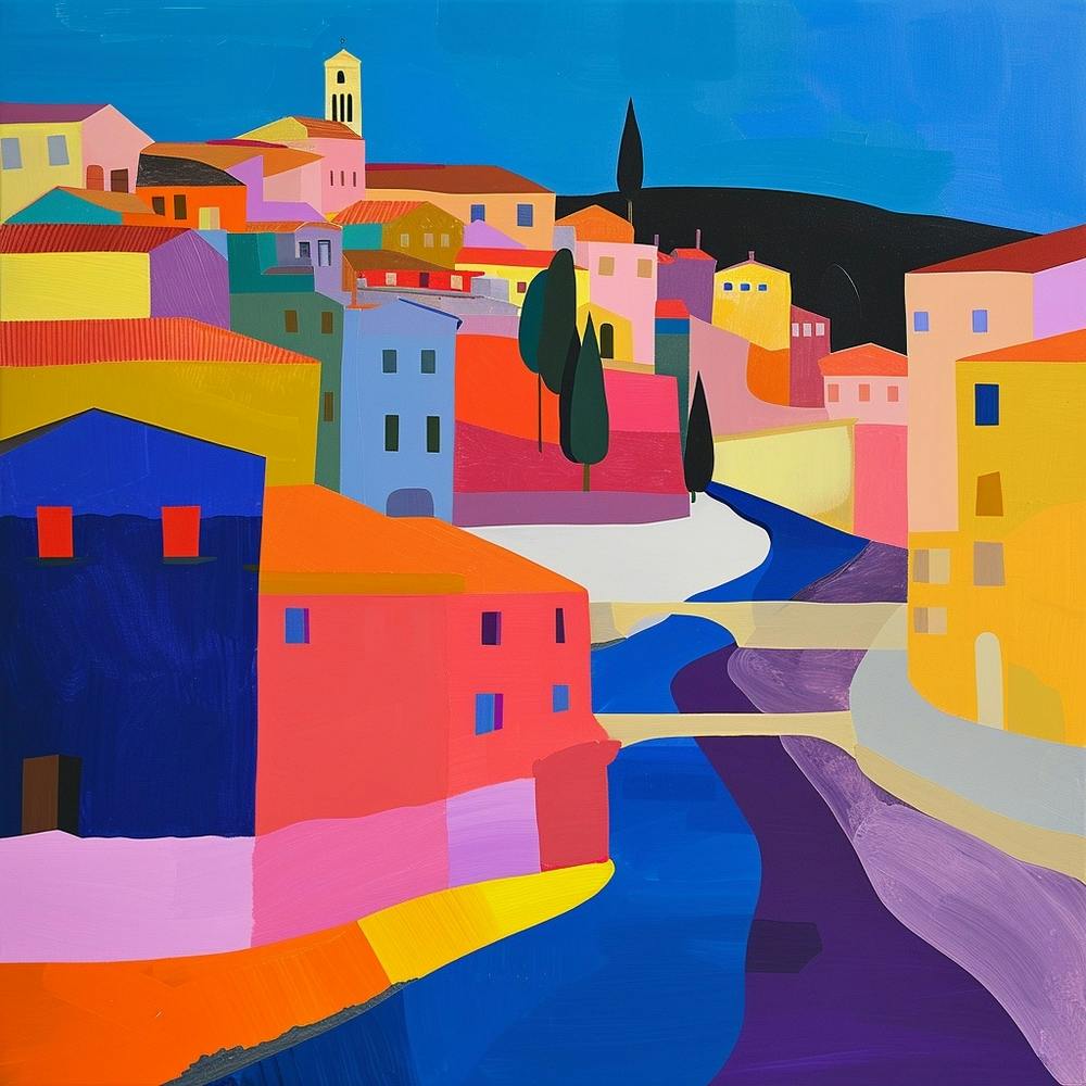 Abstract Travel Collection Florence Italy 1