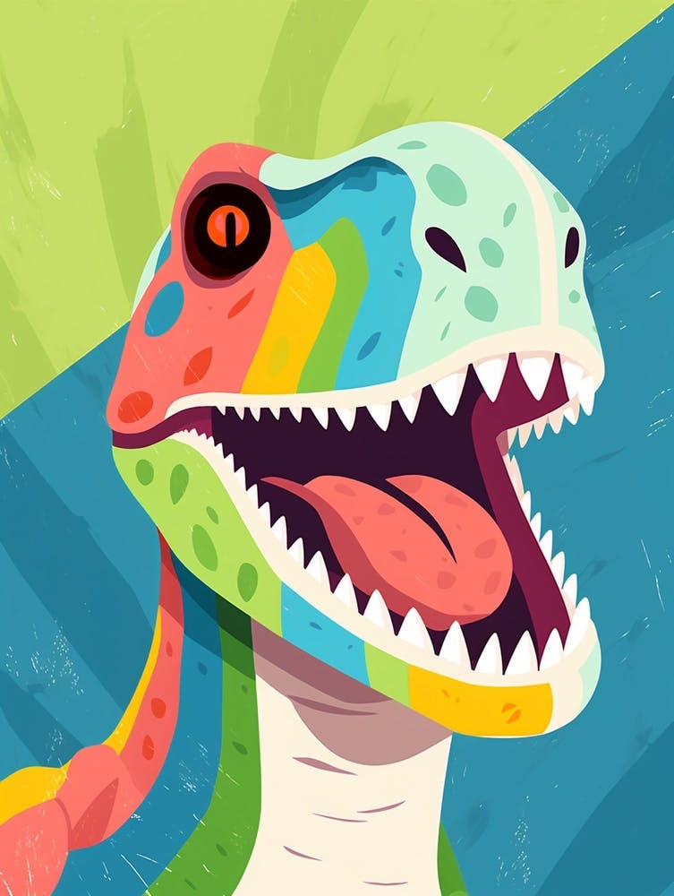 Colourful Dinosaur Herrerasaurus 3