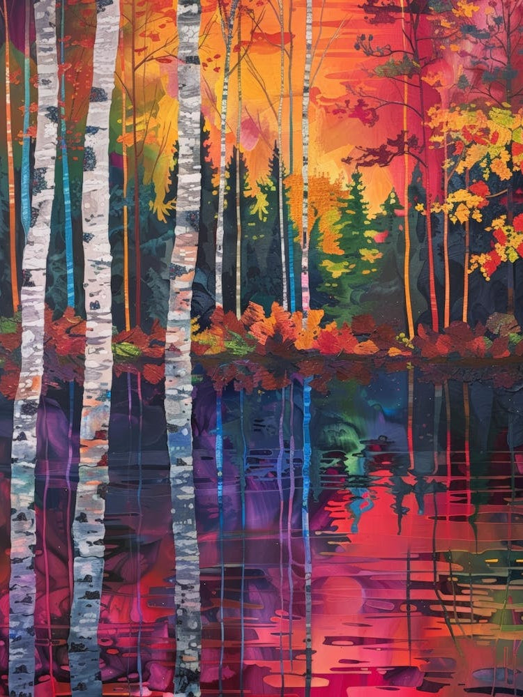 Birch Trees In Autumn 4