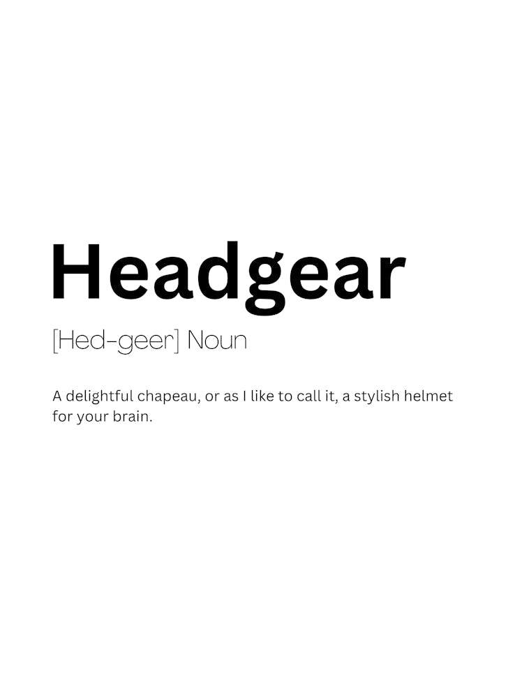 Headgear Definition Meaning