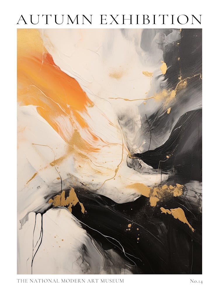Autumn Exhibition Modern Abstract Poster 14