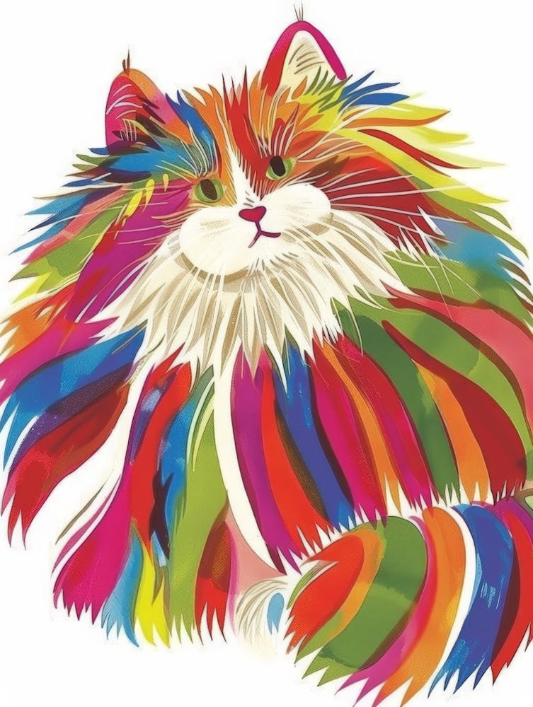 Regenbogen Katze 2