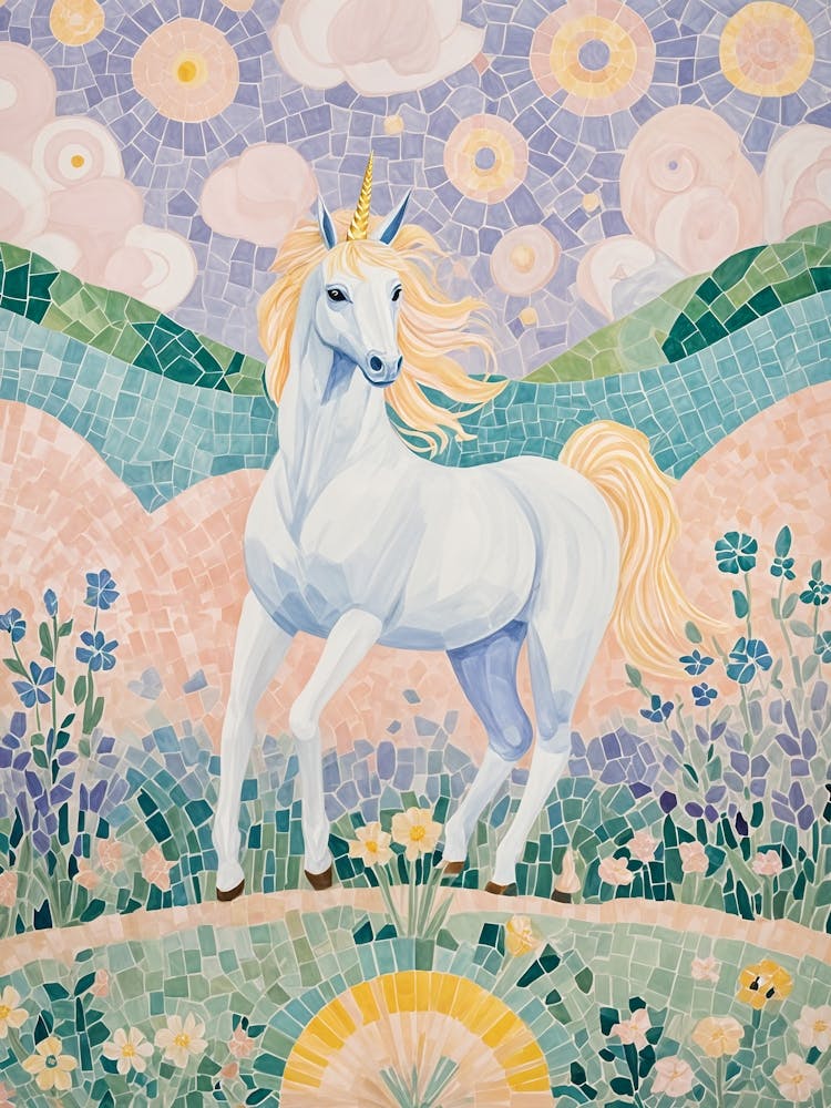 Magisches Mosaik Einhorn