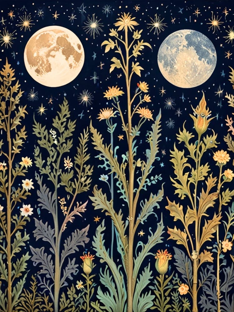 WILLIAM MORRIS Moon And Stars 1