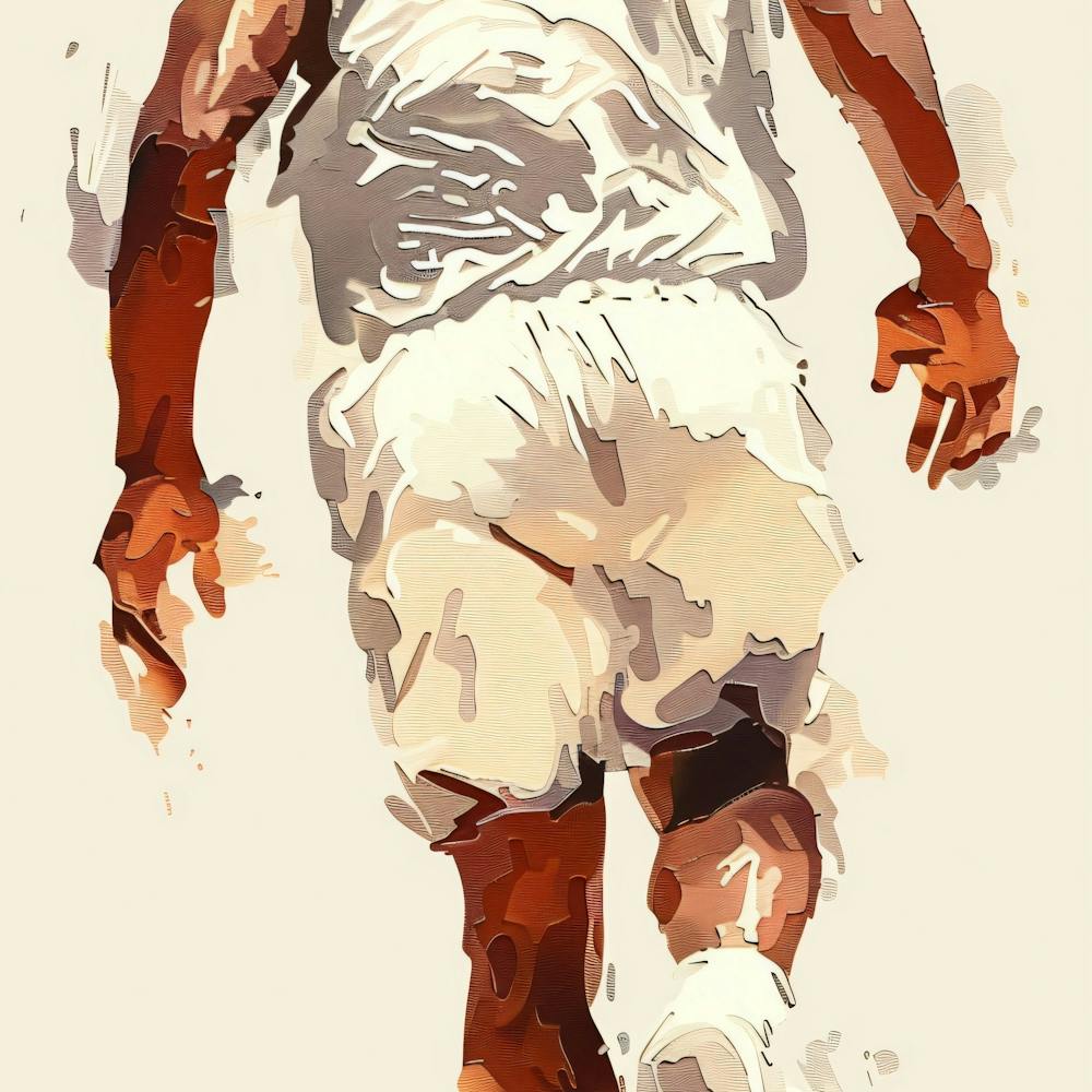 Tennis Player Running