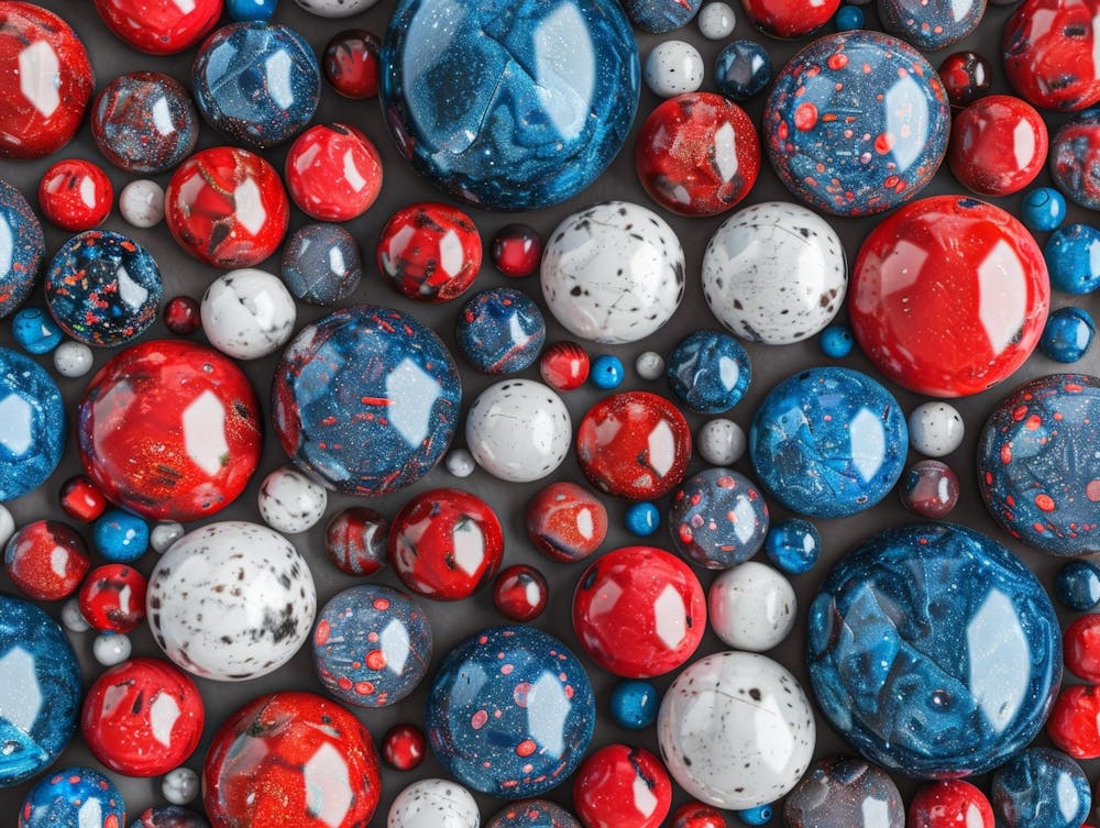 Red White And Blue Marbles 1