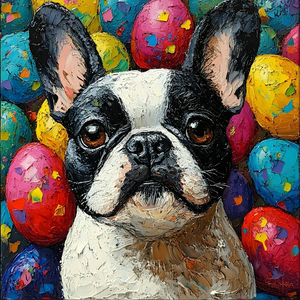 French Bulldog At Easter 1