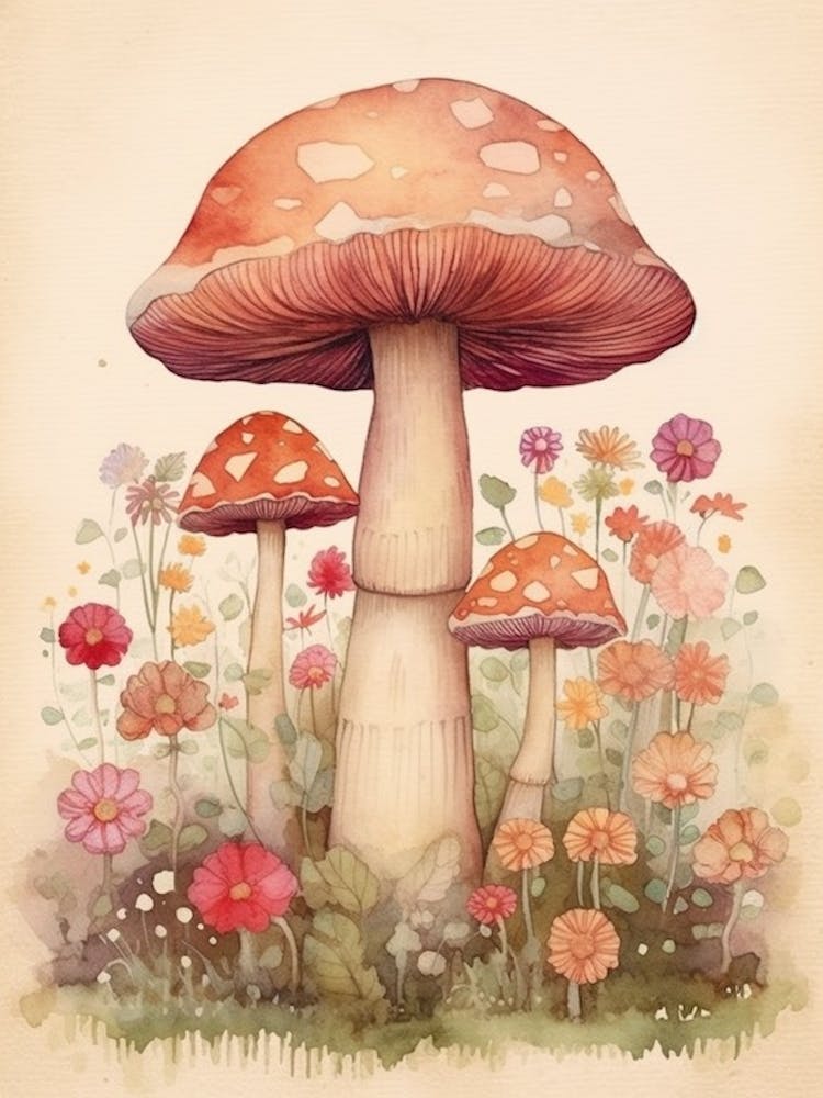 Mushroom Storybook Illustration 3