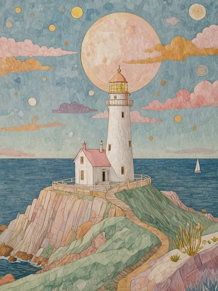 Lighthouse In Pastel