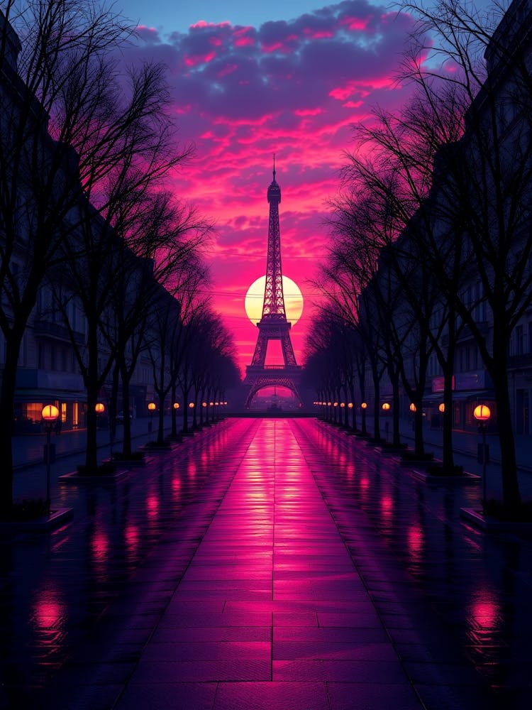 Coucher de soleil à Paris 2