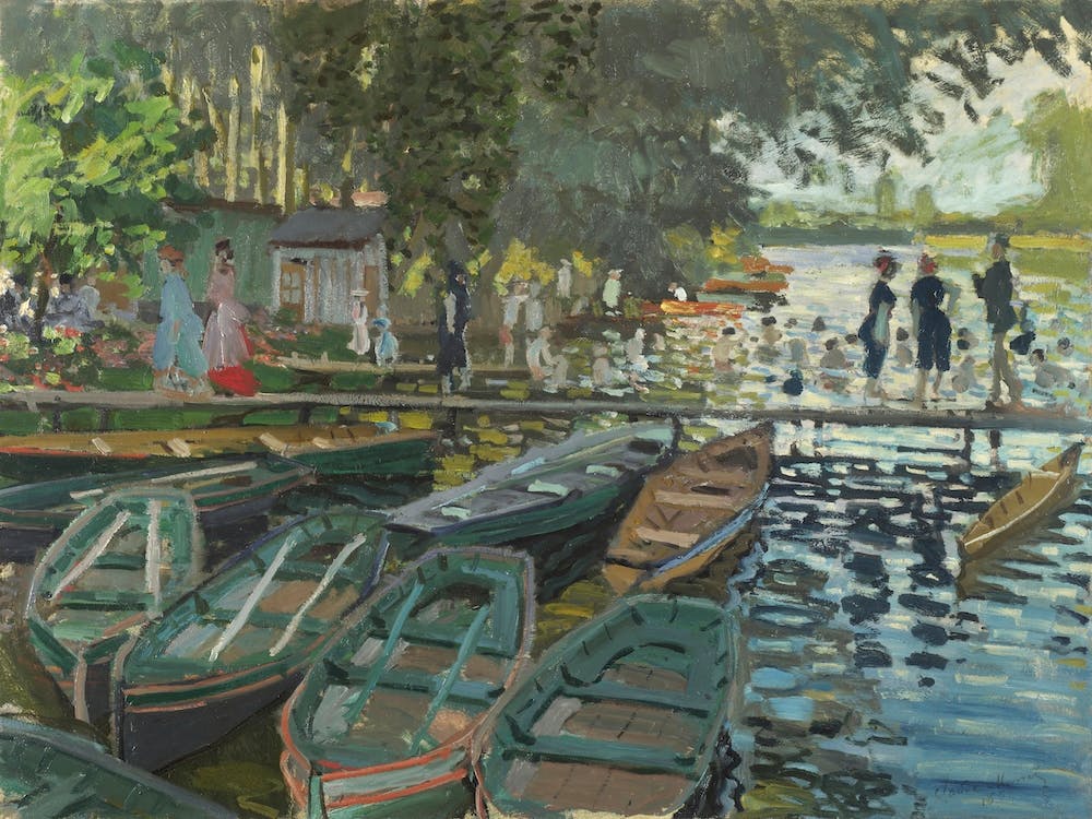 Bathers At La Grenouillère (1896), Claude Monet