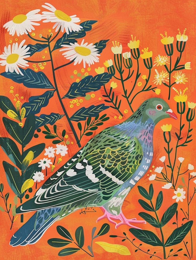 Spring Birds Pigeon 3