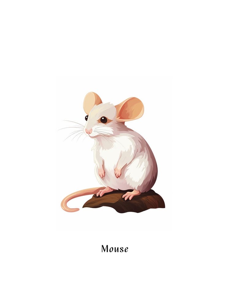 Mouse Kids Animal Poster