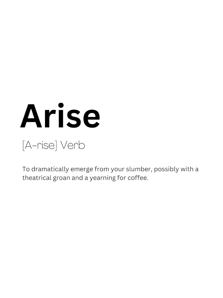 Arise Definition Meaning