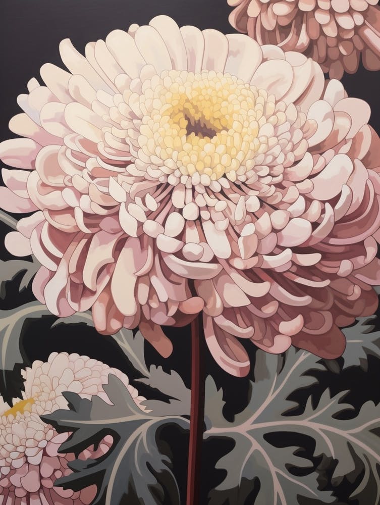 Blumenillustration Chrysantheme 1