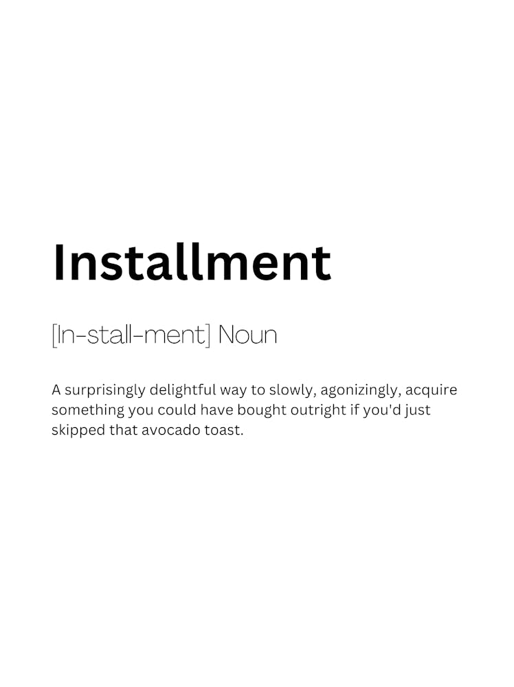 Installment Definition Meaning