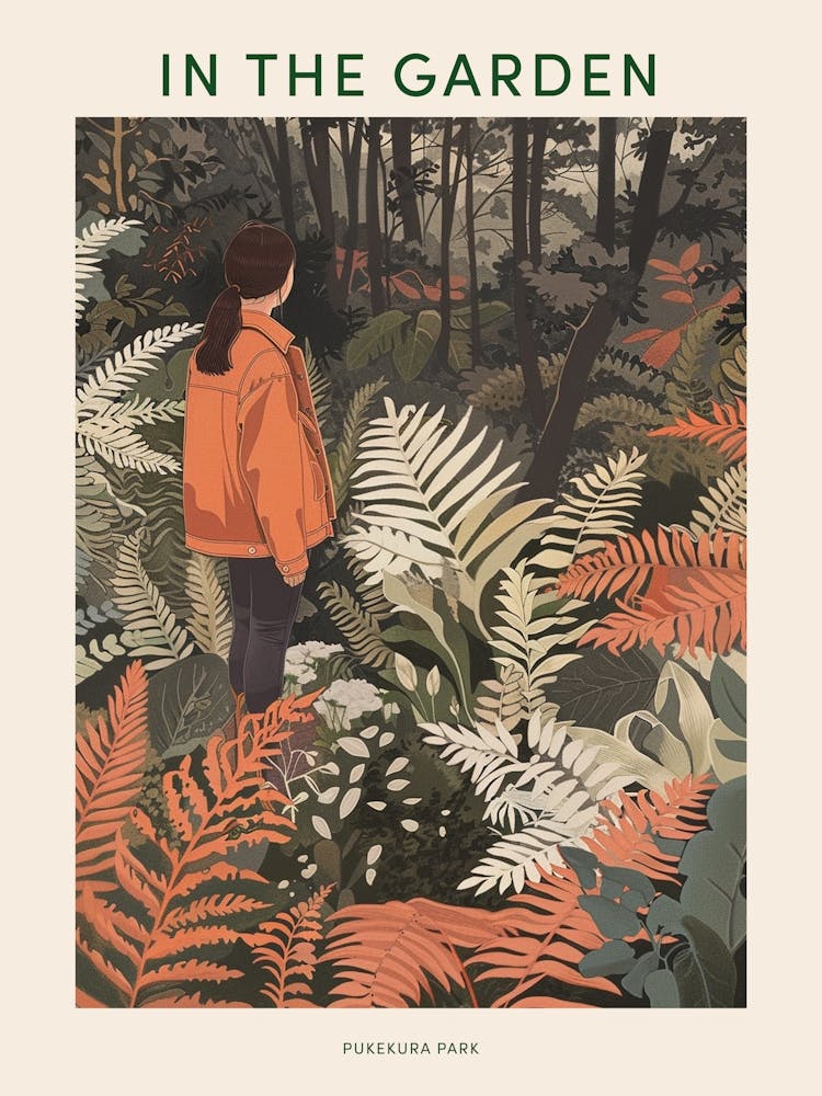 In The Garden Poster Pukekura Park New Zealand 3