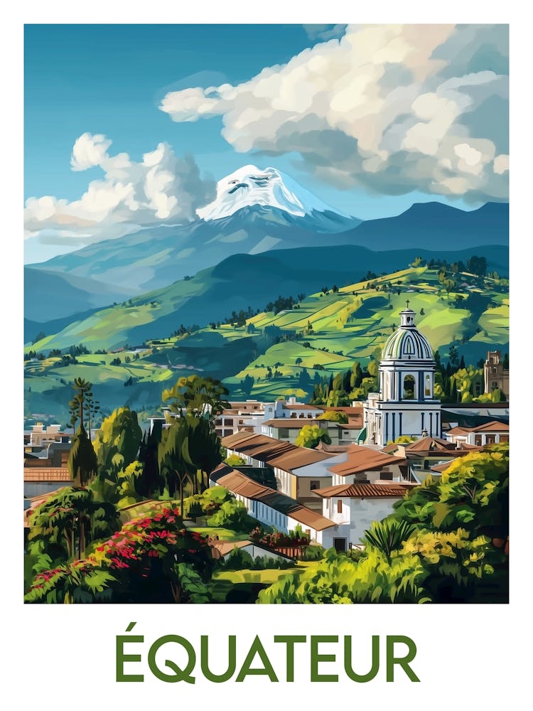Affiche de voyage Équateur 1