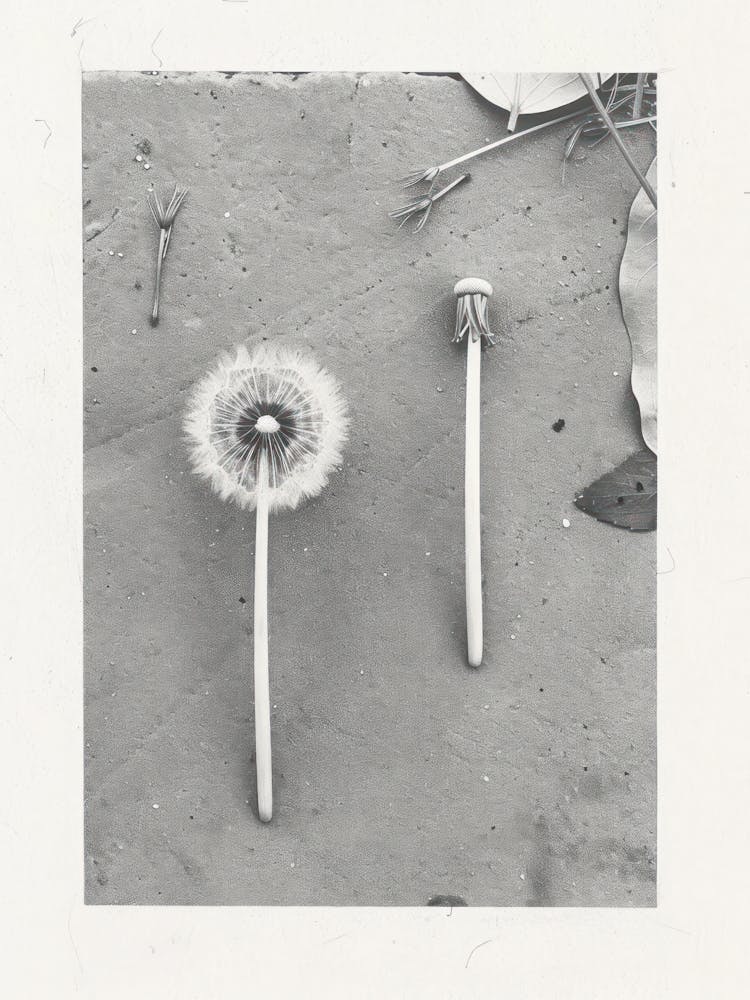 Dandelion Flower Photo Collage 2