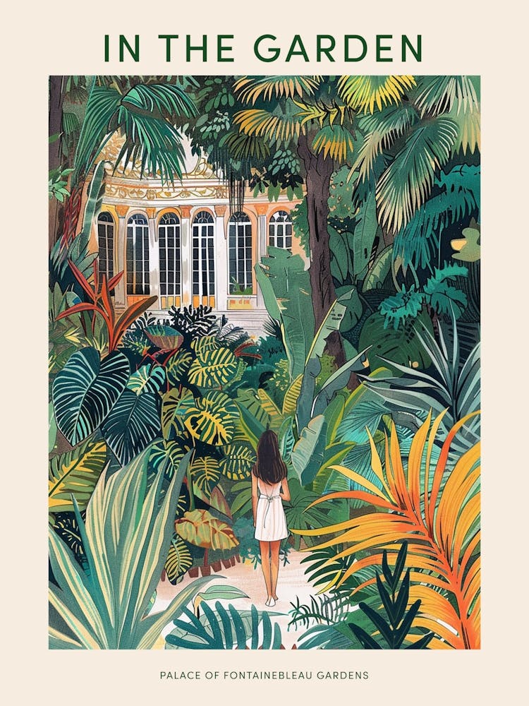 In The Garden Poster Palace Of Fontainebleau Gardens France 1
