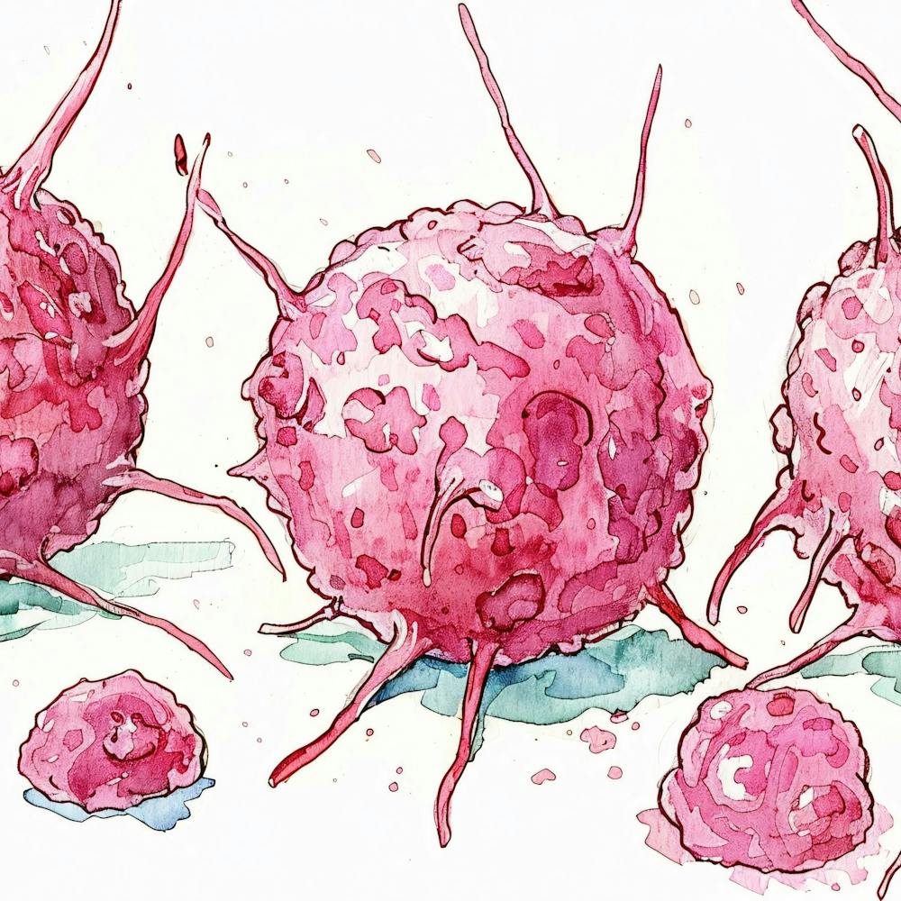 Editorial Art White Background T Lymphocyte 1