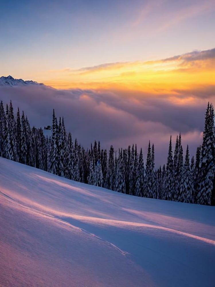 Schladming, Austria 1 Sunrise Skiing Poster