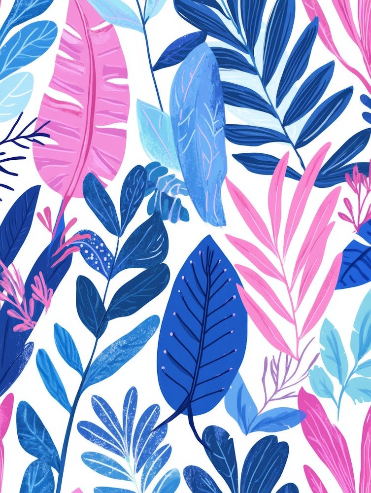 Tropical Leaves Seamless Pattern 39