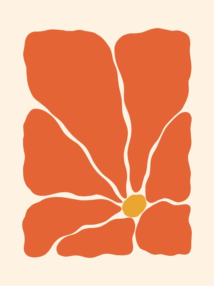 Abstract Flower 02 - Red