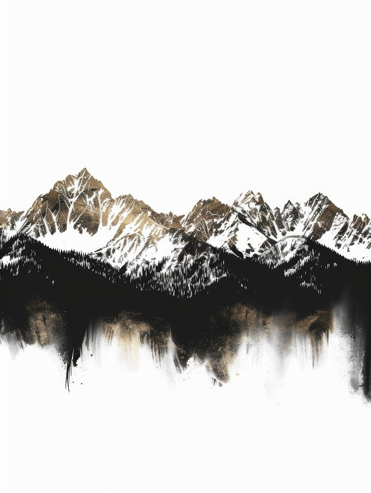 Mountain Range Canvas Print 1