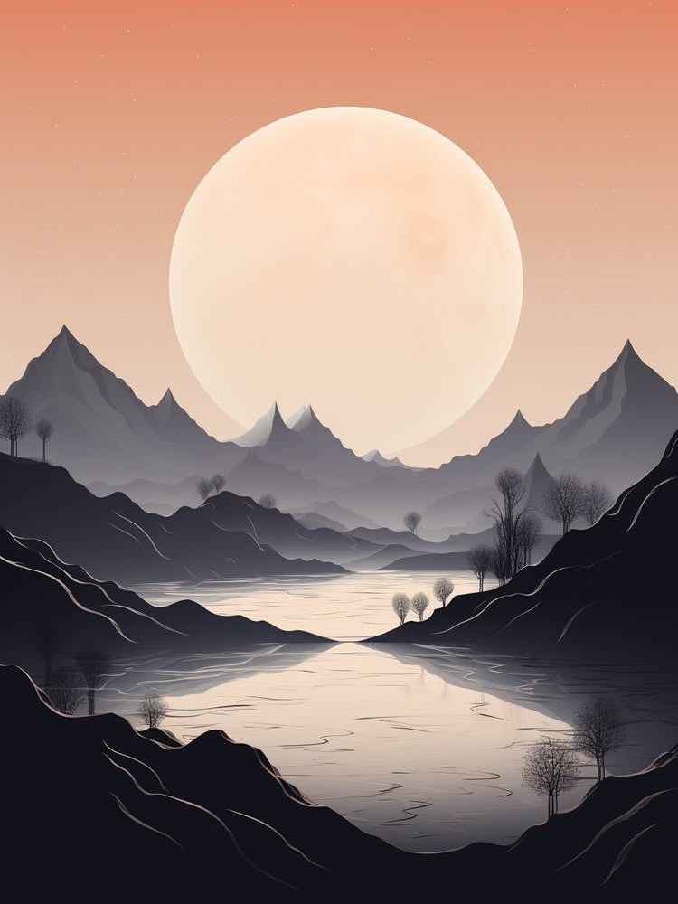 Moon Abstract Minimalist 1