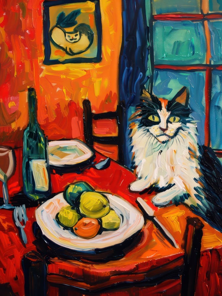 Wine, Lemons And A Cat