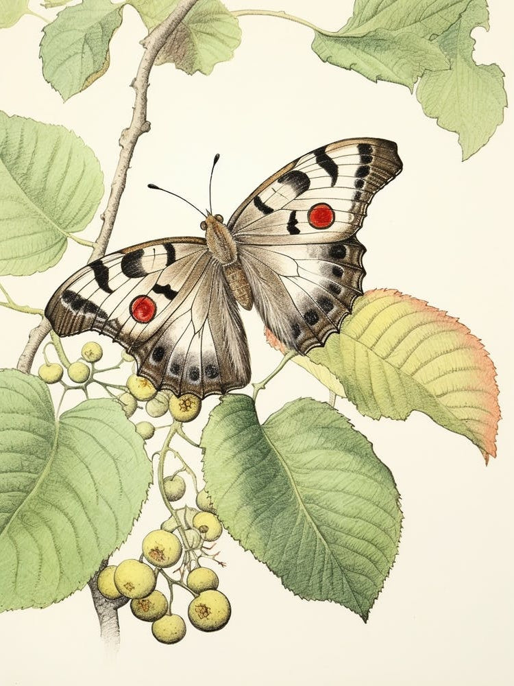 Storybook Animal Watercolour Butterfly 1