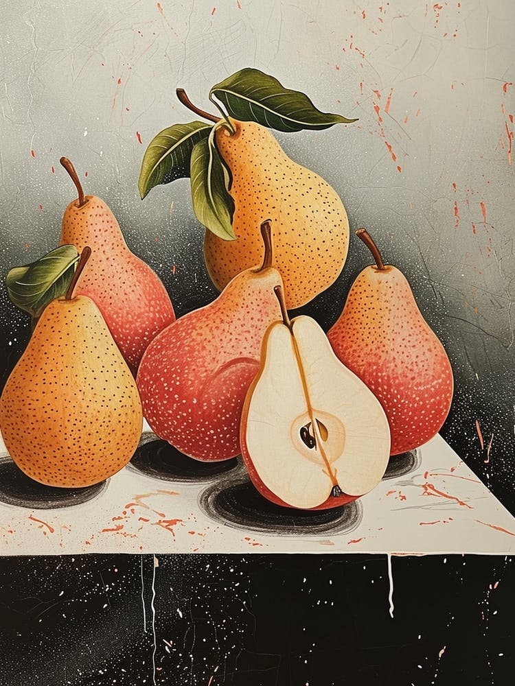 Art Deco Inspired Pears