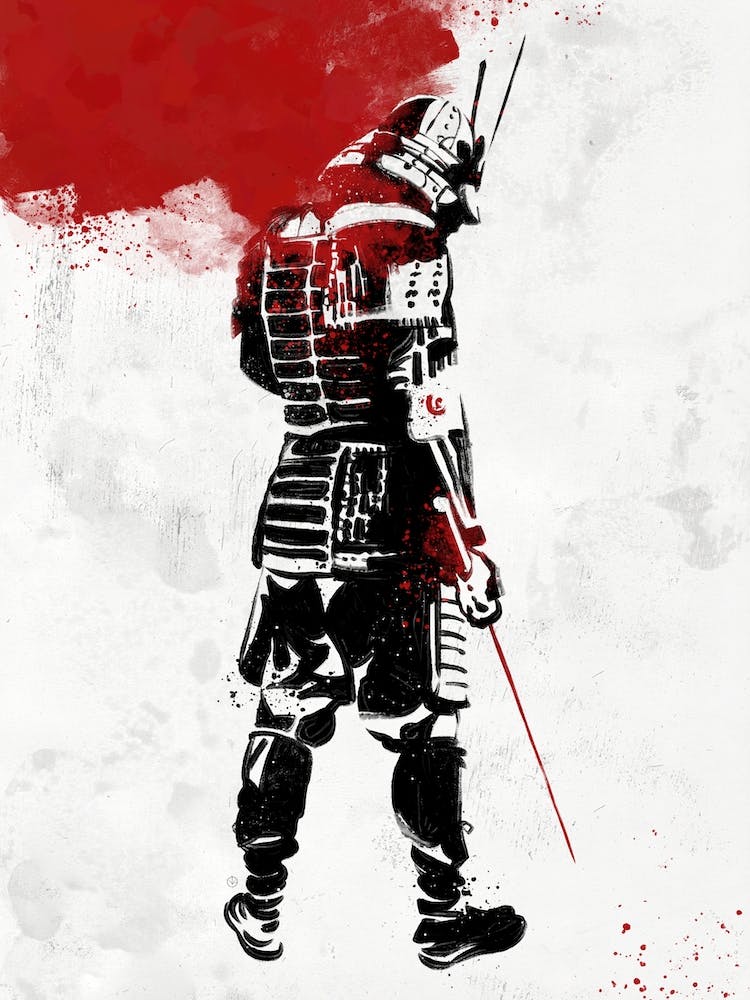 Warrior Samurai White