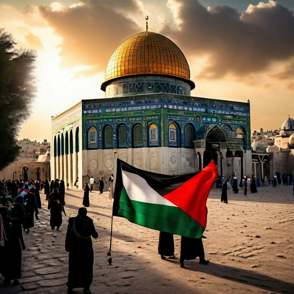 Al Aqsa Fateh Muslims Are Happy Palestine Flag