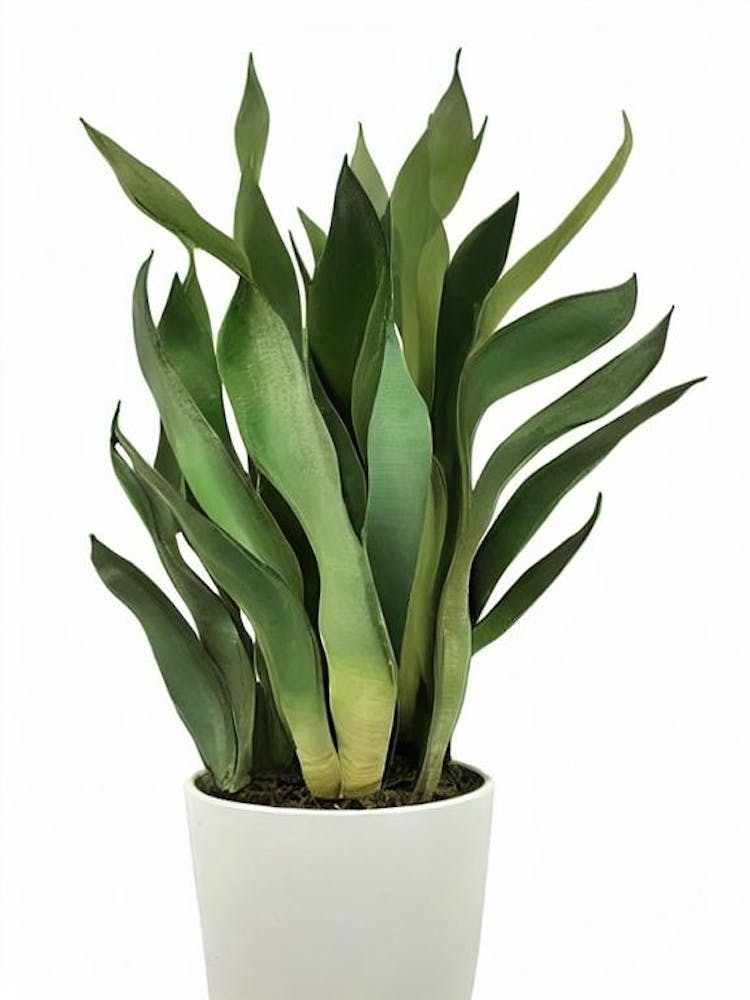 Mother In Law'S Tongue Or Snake Plant (Sansevieria Trifasciata) Watercolor