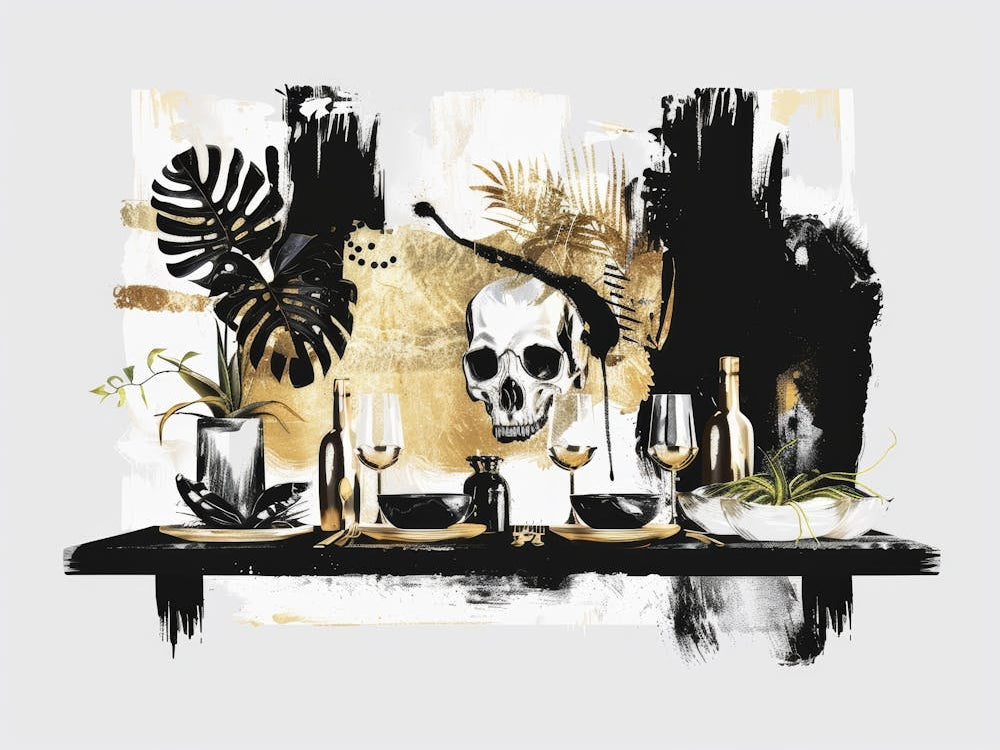 Skull And Wine