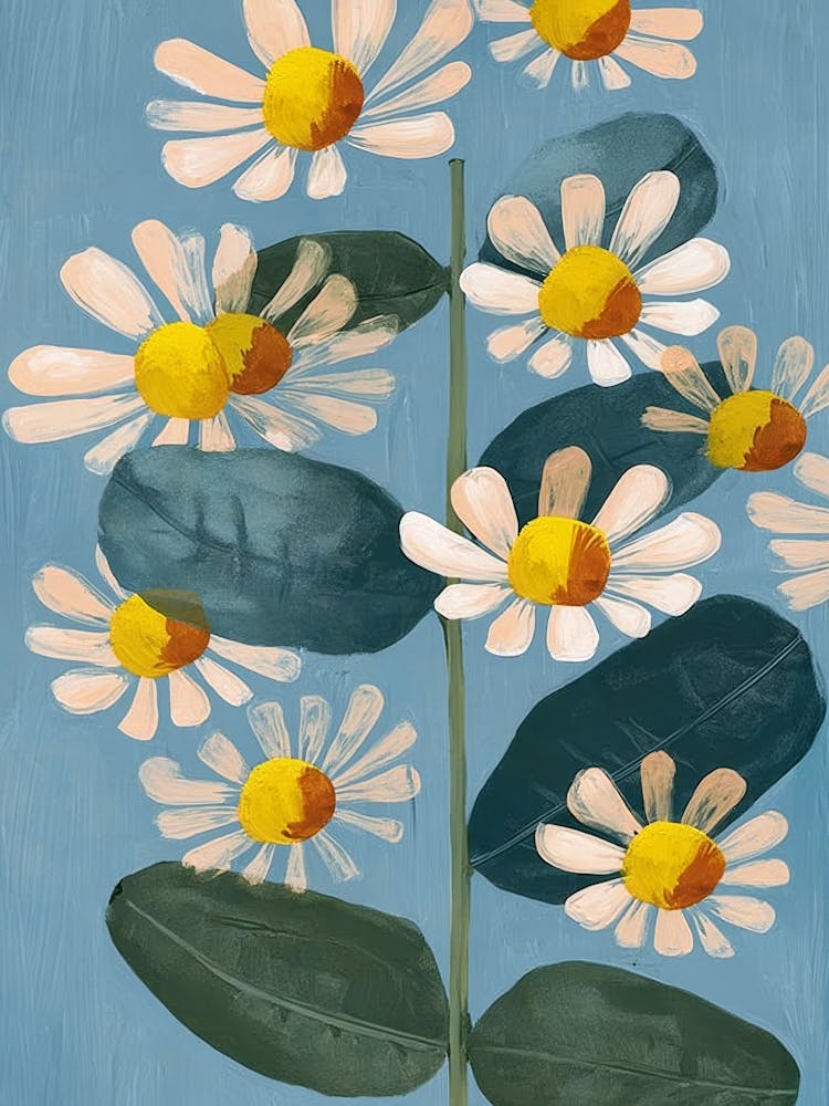 Daisy Flower Painting