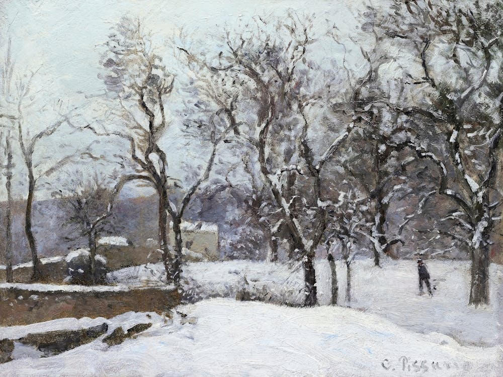 Snow at Louveciennes (ca. 1870), Camille Pissarro