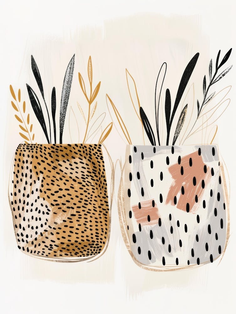 Leopard Pots