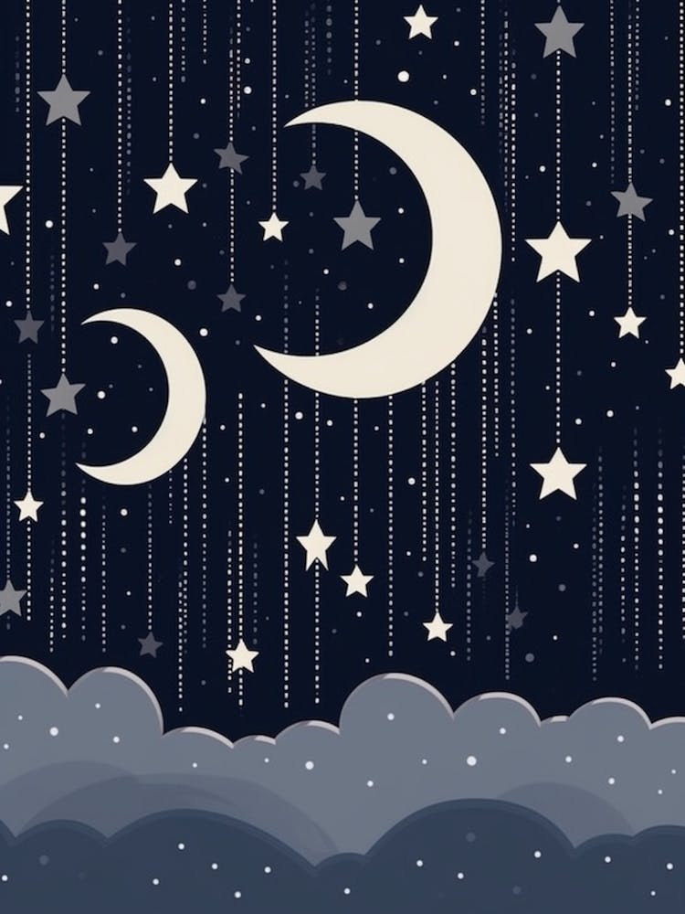 Moon And Stars Boho Celestial 3