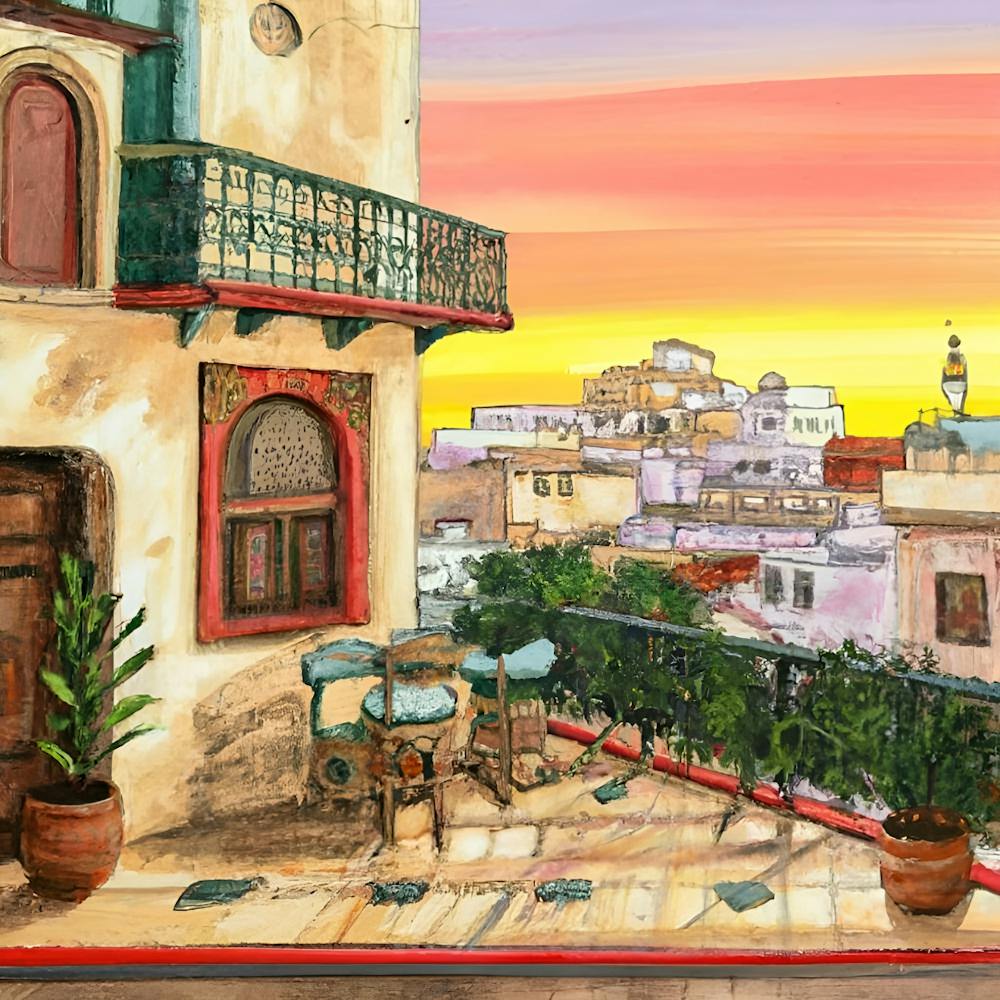 Beautiful Egyptian Balcony View