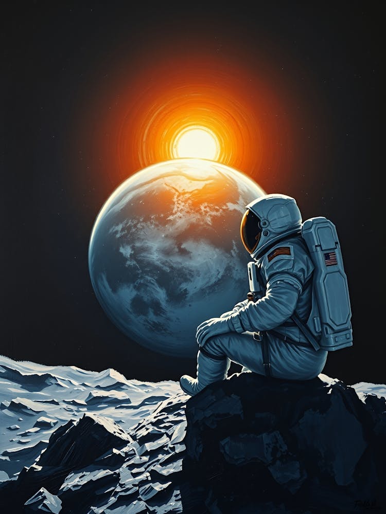 Astronaut On The Moon
