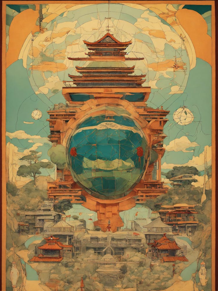 Temple Céleste Asiatique