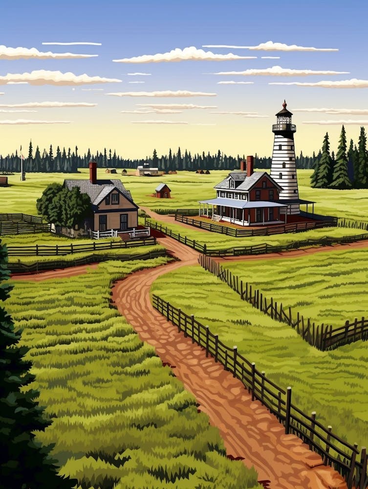Fort Vancouver National Historic Site Fauvism Illustration 5